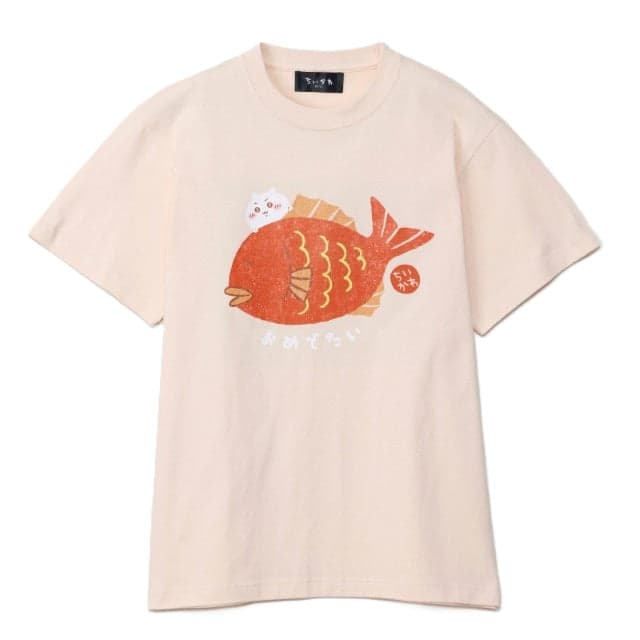 Kawagoe Exclusive T-shirt Omedetai Natural