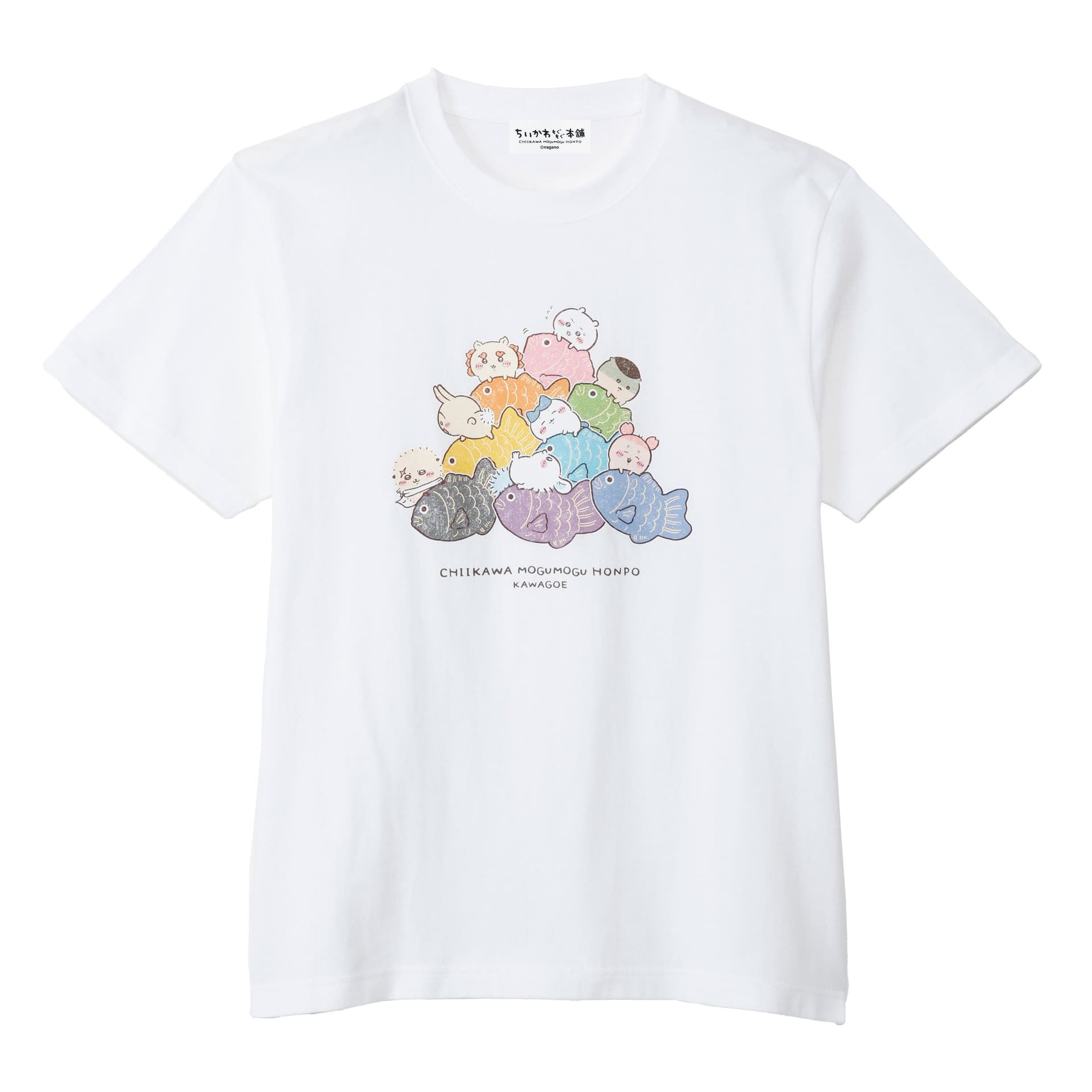 川越Tシャツ鯛だらけ(つみつみ)ホワイト